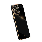 XINLI Straight Edge 6D Electroplate TPU Phone Case
